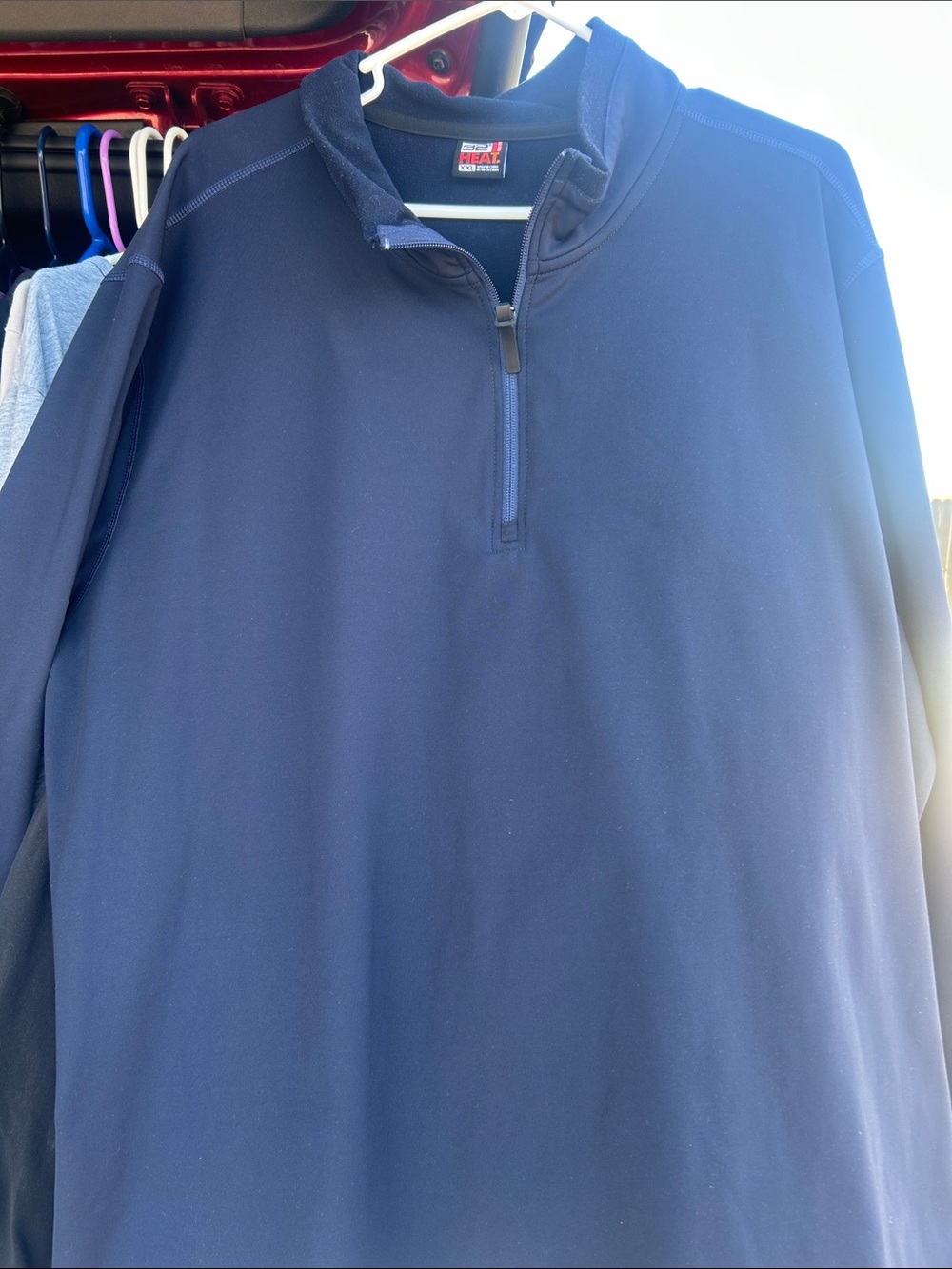 32 Degrees Navy Half-Zip Shirt Jacket
